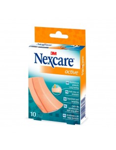 Nexcare Active Tiras de Plástico Acolchadas 10 unidades