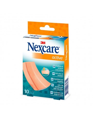 Nexcare Active Tiras de Plástico Acolchadas 10 unidades