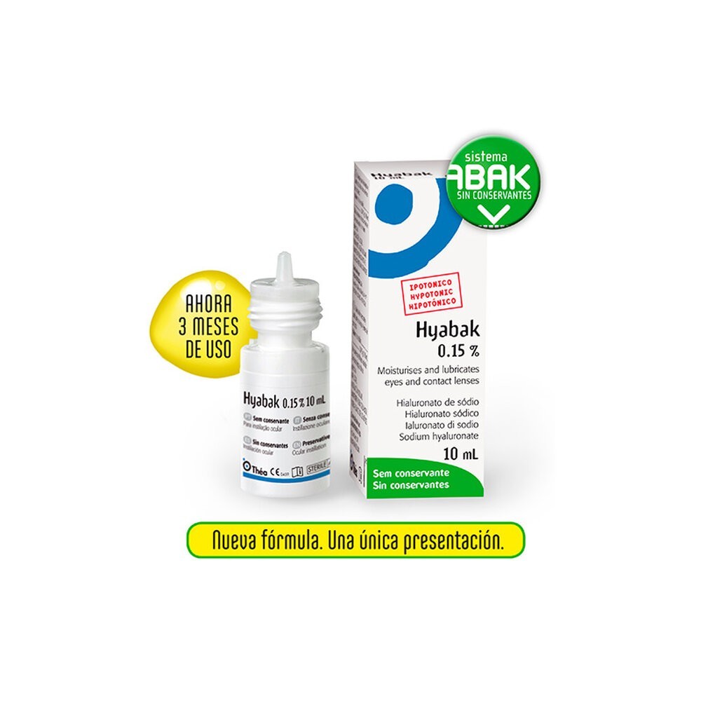 Hyabak Solución hidratante para lentes de contacto 10 ml