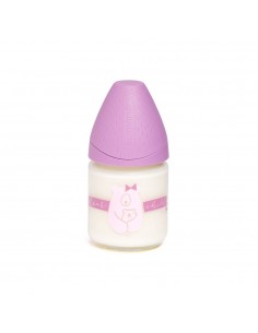 Suavinex Biberón Boca ancha Tetina 3 Posiciones Cristal 120 ml