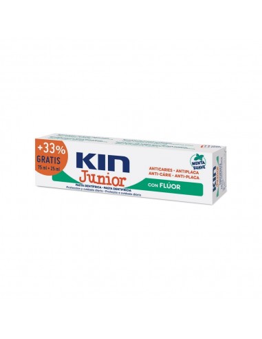 Kin Junior Pasta Menta suave 75+25 ml