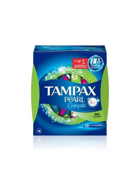 Tampax Pearl Compak Tampones Súper 18 unidades