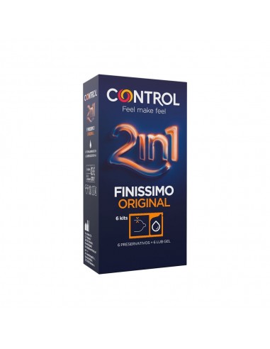 Control Duo Finissimo 2 en 1 preservativos 6 unidades