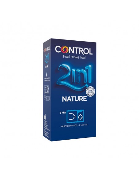 Control Duo Nature 2 en 1 Preservativos 6 unidades