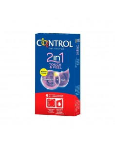 Control Duo Touch & Feel 2 en 1 Preservativos 6 unidades
