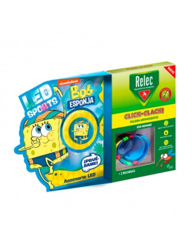 Relec Pulsera antimosquitos infantil Bob Esponja natación