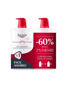 Eucerin Gel de Baño 1l Pack 2ª ud 60% de descuento