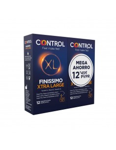 Control Finissimo XL Preservativos Pack Ahorro 2x12 unidades