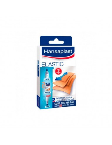 Hansaplast Elastic apósito adhesivo 2 tamaños 20 unidades