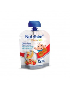 Nutribén Fruta & Go Plátano Fresa Yogurt Natural 90g