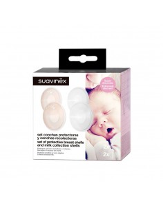 Suavinex Set de Conchas protectoras + recolectoras 6 unidades