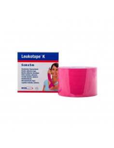 Leukotape K Vendaje Neuromuscular Tecnica Vnm Rosa 5 Cm X 5 Cm