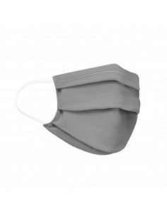 Mascarilla Higiénica Entex lunar sarga acero 1 ud