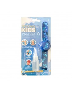 Innova Kids Pulsera infantil azul con gel hidroalcohólico