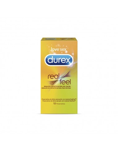 Durex Preservativos Real Feel sin látex 12 unidades