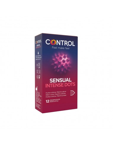 Control Preservativos Sensual Intense Dots 12 unidades