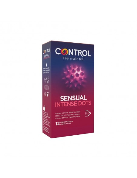 Control Preservativos Sensual Intense Dots 12 unidades