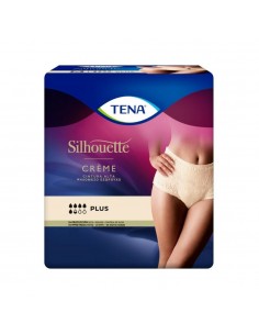 Tena Silhouette cintura alta beige Talla M 9 unidades