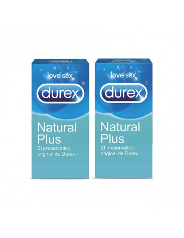 Durex Duplo natural plus preservativos 2x12 unidades