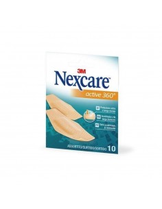 3M Nexcare Active 360º 10 Tiras Surtidas