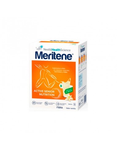 Meritene Fibra Batido Vainilla Rico en Fibra 14 sobres