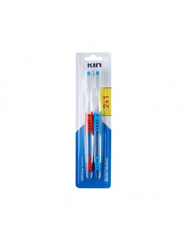 Kin Cepillo de dientes Medio Pack 2x1