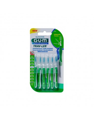 Gum 1414 Cepillo Interdental Trav-Ler 1.1Mm