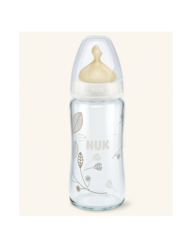 Nuk Biberón De Cristal Látex 1M 240 ml