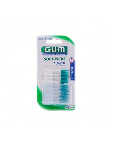 Gum 634 Soft Picks Largo 40 unidades