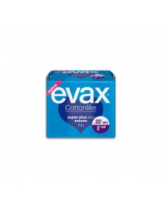 Evax Cottonlike Super Plus con Alas 10 unidades