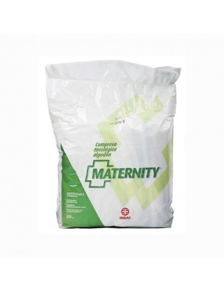 Maternity Compresas Tocológicas de Algodón 20 unidades