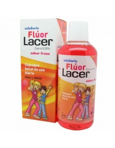 Lacer Colutorio diario con flúor sabor fresa 500 ml