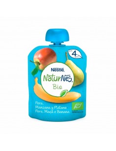 Nestle Naturnes Bio Puré de Plátano, Manzana y Pera 90 g