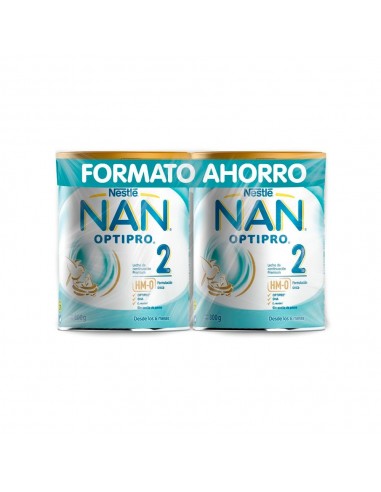 Nan 2 Optipro Duplo 800 g 2ª ud al 25% dto