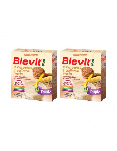 Blevit Plus 8 cereales y galletas Pack ahorro 2x600 g