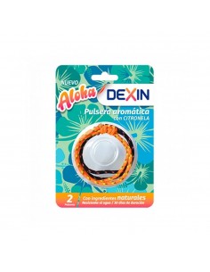 Dexin Pulsera Repelente Aloha Citronela 2 unidades