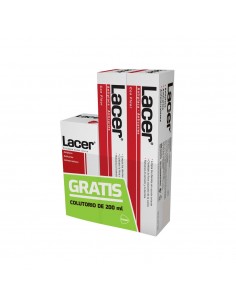 Lacer Pack pasta de dientes 125 ml + 125 ml con Colutorio de 200 ml