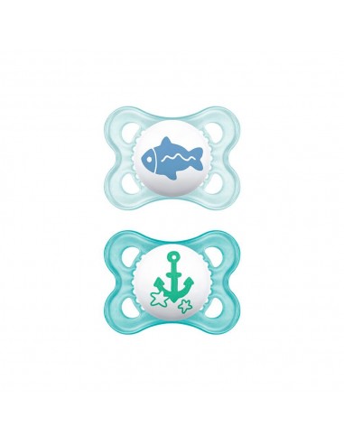 MAM Chupete Original Silicona 0M+ Azul 2 unidades