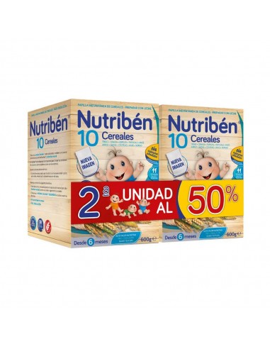 Nutriben 10 cereales 600 gr Duplo 2ª unidad al 50%