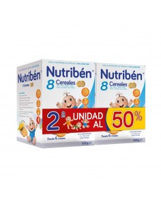 Nutriben 8 cereales galleta maria 600 gr duplo 2ª unidad al 50%