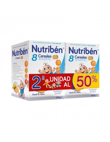 NUTRIBEN 8 CEREALES GALLETAS MARIA 600 GRS..