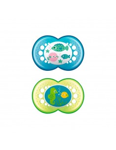 MAM Chupete Silicona Original 16+M N 2 unid