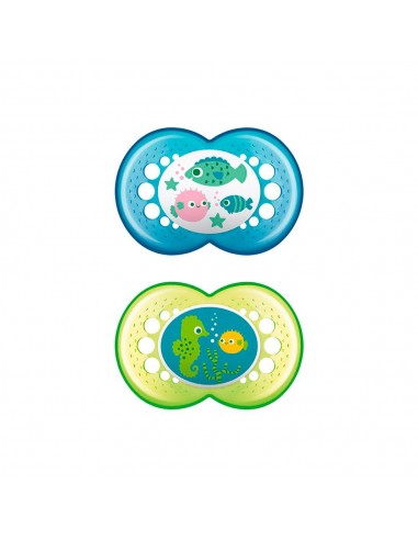 MAM Chupete Silicona Original 16+M N 2 unid