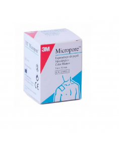 Esparadrapo Hipoalergico Papel Micropore-Blanco
