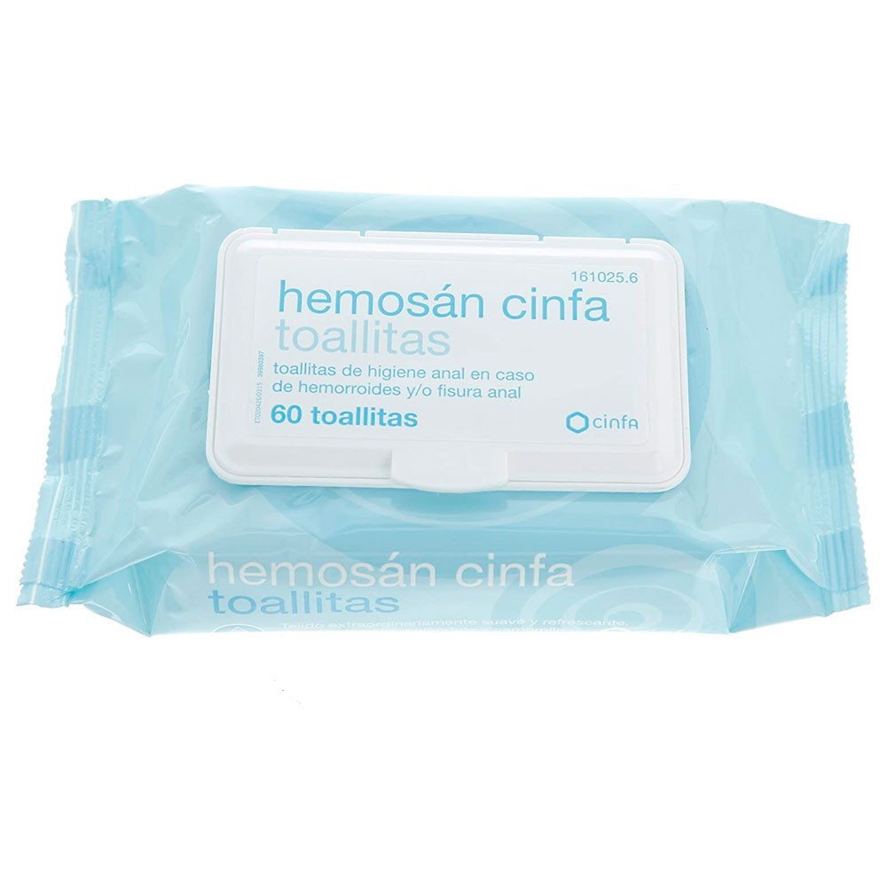 Hemosan Cinfa Hemorroides 12 toallitas individuales