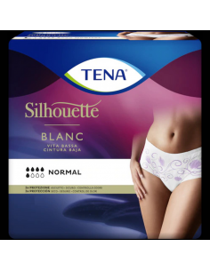 Tena Silhouette Cintura Baja Blanco T-M 12 unidades