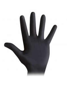 Rays Biosoft guantes de nitrilo negro talla L 100 unidades