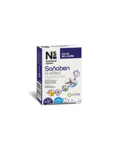 Ns Soñaben Bi-Effect 1,85 Mg Melatonina 30 comprimidos