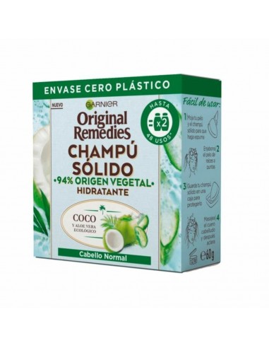 Original Remedies Champú Solido Coco 60 g