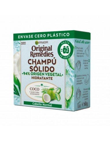 Original Remedies Champú Solido Coco 60 g